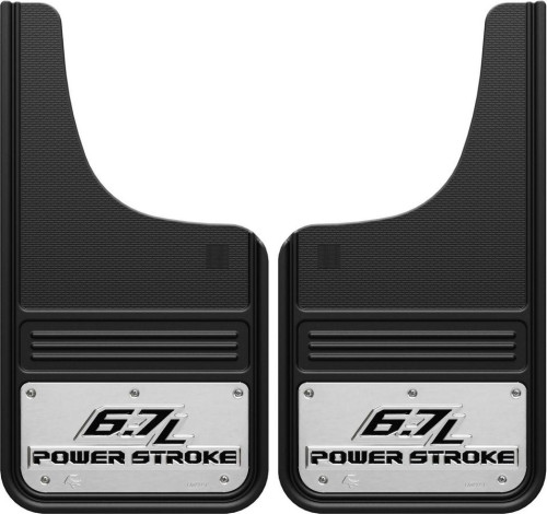 Truck Hardware - Truck Hardware Gatorback 6.7L PowerStroke Mudflaps GA1223CUTP-2