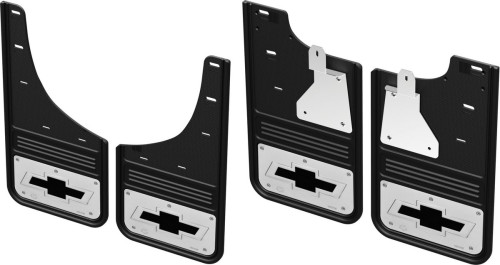 Truck Hardware - GCR28K-BT No Drill CHEVY BOWTIE Front and rear Mud Flaps