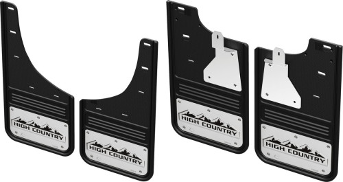 Truck Hardware - GCR28K-HC No Drill CHEVY BOWTIE Front and rear Mud Flaps