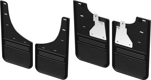 Truck Hardware - GCR28K-BP No Drill CHEVY BOWTIE Front and rear Mud Flaps