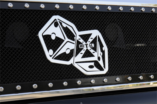 T-Rex Grilles - T-Rex Grilles 6701022 X-Metal Series The Hustler Grille Badge