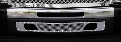 T-Rex Grilles - T-Rex Grilles 6721100 X-Metal Series Studded Bumper Grille