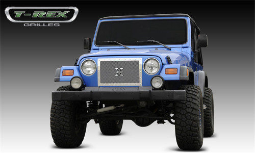 T-Rex Grilles - T-Rex Grilles 6714900 X-Metal Series Studded Mesh Grille