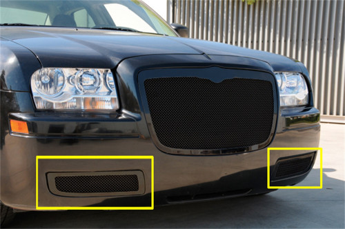 T-Rex Grilles - T-Rex Grilles 52472 Upper Class Mesh Bumper Grille Overlay