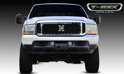 T-Rex Grilles - T-Rex Grilles 6715701 X-Metal Series Studded Mesh Grille