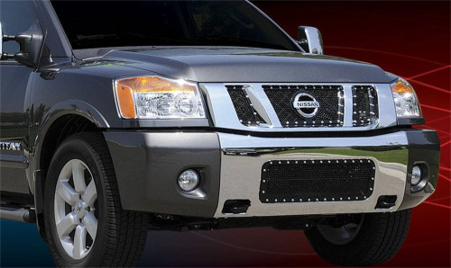 T-Rex Grilles - T-Rex Grilles 6717801 X-Metal Series Studded Mesh Grille