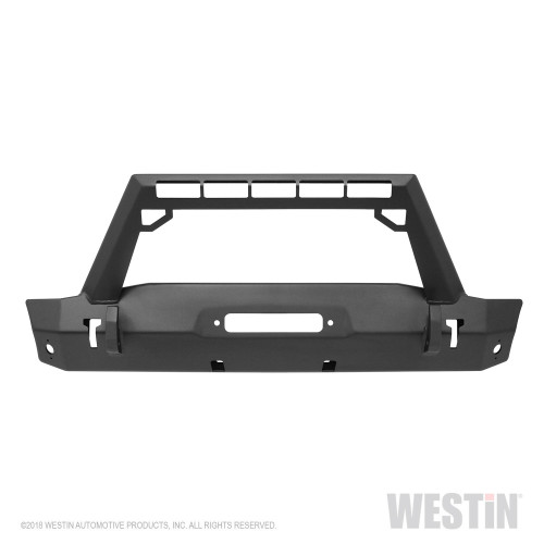 Westin - Westin 59-80025 WJ2 Stubby Front Bumper w/LED Light Bar Mount