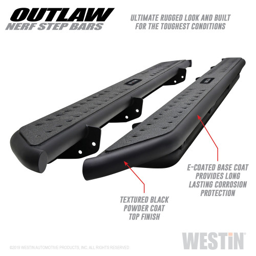 Westin - Westin 58-53155 Outlaw Nerf Step Bars