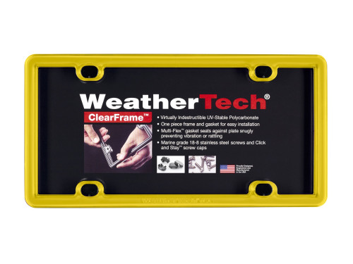 WeatherTech - WeatherTech 8ALPCF14 ClearFrame License Plate Frame
