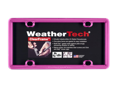 WeatherTech - WeatherTech 8ALPCF3 ClearFrame License Plate Frame