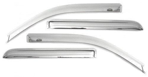 Auto Ventshade - Auto Ventshade 684989 Chrome Ventvisor Deflector 4 pc.