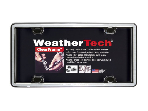 WeatherTech - WeatherTech 63027 ClearFrame License Plate Frame