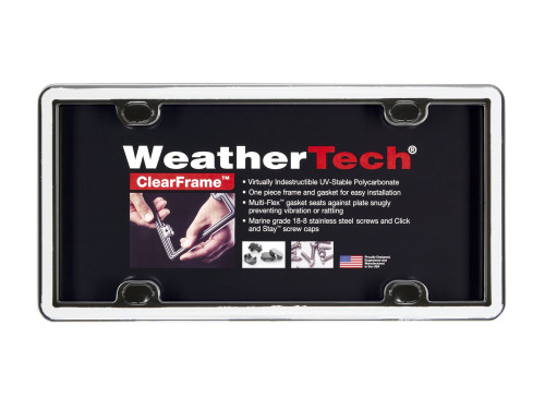 WeatherTech - WeatherTech 63021 ClearFrame License Plate Frame