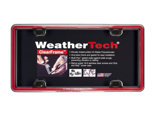 WeatherTech - WeatherTech 63022 ClearFrame License Plate Frame