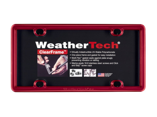WeatherTech - WeatherTech 8ALPCF1 ClearFrame License Plate Frame