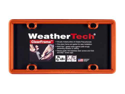WeatherTech - WeatherTech 8ALPCF13 ClearFrame License Plate Frame