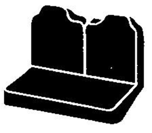 Fia - Fia TR47-5 BLACK Wrangler Custom Seat Cover