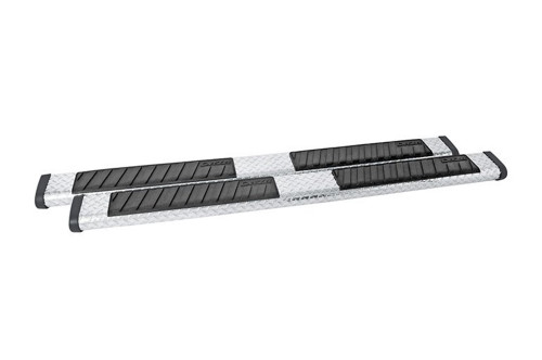 Dee Zee - Dee Zee DZ16412 Black-Tread Aluminum Side Step 6 in. Oval Cab Length
