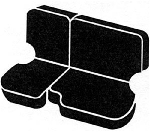 Fia - Fia TR42-13 BLACK Wrangler Custom Seat Cover