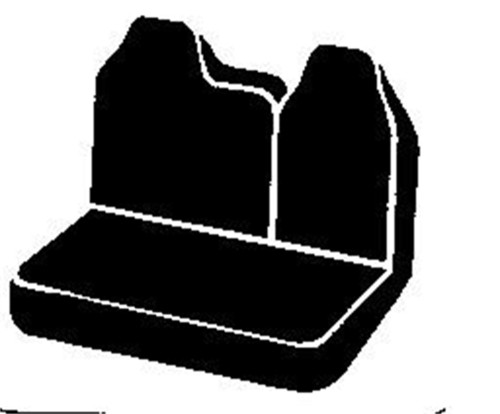 Fia - Fia TR47-2 BLACK Wrangler Custom Seat Cover