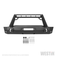 Westin - Westin 59-80025 WJ2 Stubby Front Bumper w/LED Light Bar Mount - Image 4