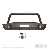 Westin - Westin 59-80015 WJ2 Stubby Front Bumper w/Bull Bar - Image 4