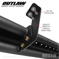 Westin - Westin 58-53155 Outlaw Nerf Step Bars - Image 6