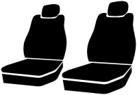 Fia - Fia SL69-57 BLK/BLK LeatherLite Custom Seat Cover - Image 1