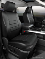 Fia - Fia SL69-48 BLK/BLK LeatherLite Custom Seat Cover - Image 2