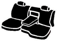 Fia - Fia SL62-21 BLK/BLK LeatherLite Custom Seat Cover - Image 1