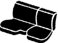 Fia - Fia SP82-11 GRAY Seat Protector Custom Seat Cover - Image 1