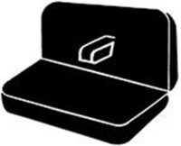 Fia - Fia SL62-7 BLK/BLK LeatherLite Custom Seat Cover - Image 1