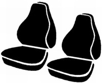 Fia - Fia TRS49-7 BLACK Wrangler Solid Seat Cover - Image 1