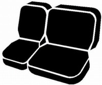 Fia - Fia SL62-31 BLK/BLK LeatherLite Custom Seat Cover - Image 1