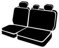 Fia - Fia SL62-61 BLK/BLK LeatherLite Custom Seat Cover - Image 1