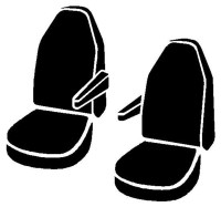 Fia - Fia SL68-24 GRAY LeatherLite Custom Seat Cover - Image 1