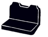 Fia - Fia TRS47-7 GRAY Wrangler Solid Seat Cover - Image 1