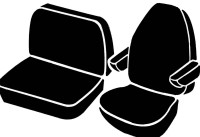 Fia - Fia TR40-72 BLACK Wrangler Custom Seat Cover - Image 1