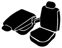 Fia - Fia TR47-39 BLACK Wrangler Custom Seat Cover - Image 1