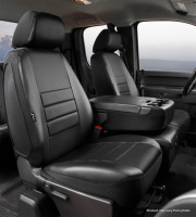 Fia - Fia SL67-10 BLK/BLK LeatherLite Custom Seat Cover - Image 2