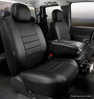 Fia - Fia SL67-81 BLK/BLK LeatherLite Custom Seat Cover - Image 2