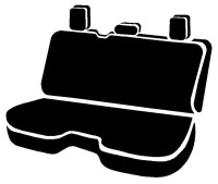 Fia - Fia SL62-58 BLK/BLK LeatherLite Custom Seat Cover - Image 1
